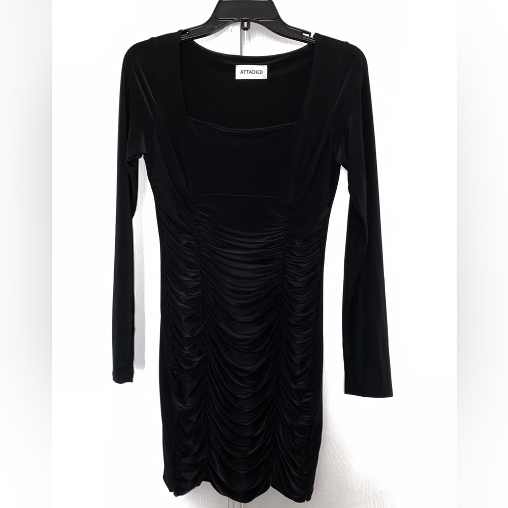 Black Ruched Dress
